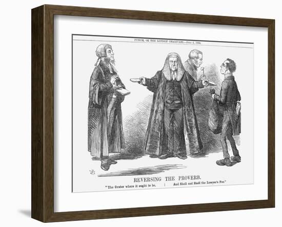 Reversing the Proverb, 1864-John Tenniel-Framed Giclee Print