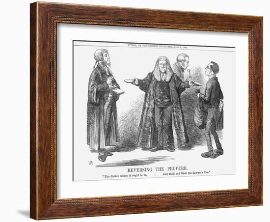 Reversing the Proverb, 1864-John Tenniel-Framed Giclee Print