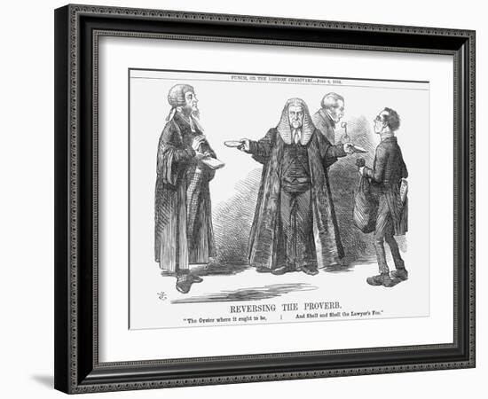 Reversing the Proverb, 1864-John Tenniel-Framed Giclee Print