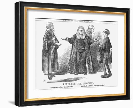 Reversing the Proverb, 1864-John Tenniel-Framed Giclee Print