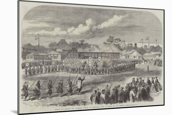 Review of British and Japanese Troops at Yokohama-null-Mounted Giclee Print