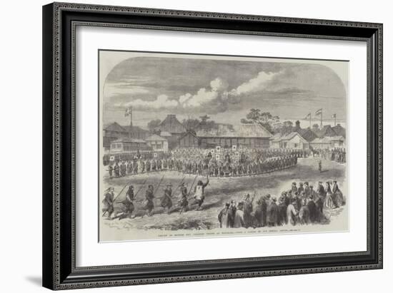 Review of British and Japanese Troops at Yokohama-null-Framed Giclee Print