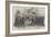 Review of Federal Troops on 4 July by President Lincoln and General Scott-null-Framed Giclee Print