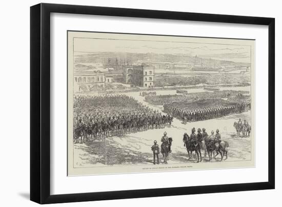 Review of Indian Troops on the Floriana Parade, Malta-Charles Robinson-Framed Giclee Print