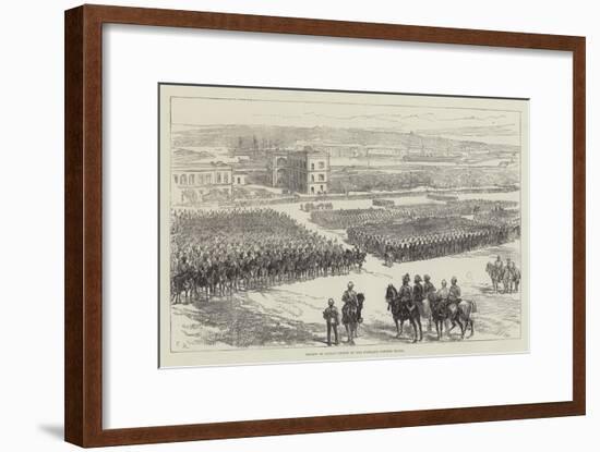 Review of Indian Troops on the Floriana Parade, Malta-Charles Robinson-Framed Giclee Print