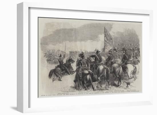 Review of Royal Horse Artillery and Field Batteries at Woolwich-Frederick John Skill-Framed Giclee Print