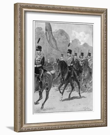 Review of the 1st Yeomanry Brigade by the Queen in Windsor Park, 1894-William Barnes Wollen-Framed Giclee Print