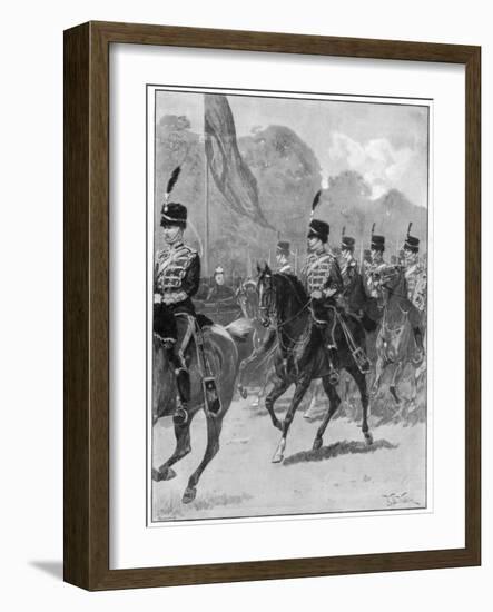 Review of the 1st Yeomanry Brigade by the Queen in Windsor Park, 1894-William Barnes Wollen-Framed Giclee Print