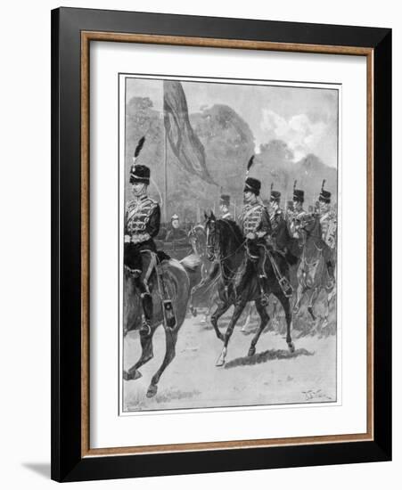 Review of the 1st Yeomanry Brigade by the Queen in Windsor Park, 1894-William Barnes Wollen-Framed Giclee Print