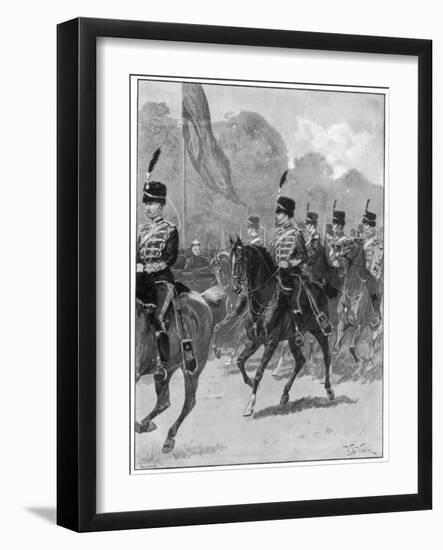 Review of the 1st Yeomanry Brigade by the Queen in Windsor Park, 1894-William Barnes Wollen-Framed Giclee Print