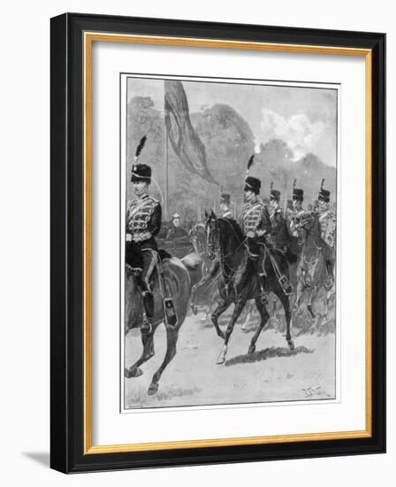 Review of the 1st Yeomanry Brigade by the Queen in Windsor Park, 1894-William Barnes Wollen-Framed Giclee Print