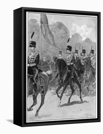 Review of the 1st Yeomanry Brigade by the Queen in Windsor Park, 1894-William Barnes Wollen-Framed Premier Image Canvas