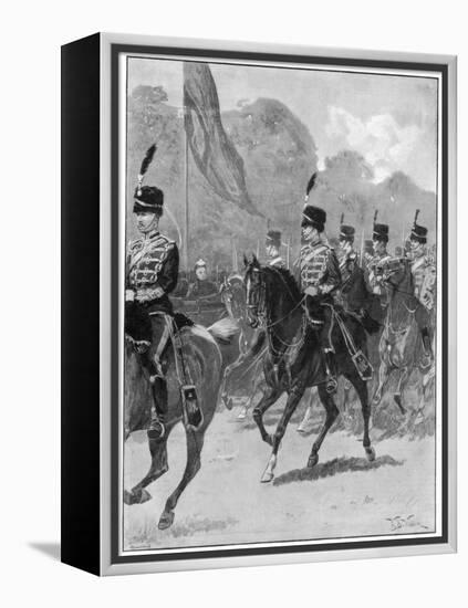 Review of the 1st Yeomanry Brigade by the Queen in Windsor Park, 1894-William Barnes Wollen-Framed Premier Image Canvas