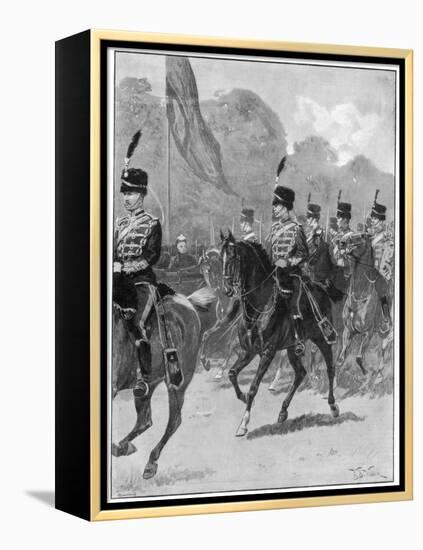 Review of the 1st Yeomanry Brigade by the Queen in Windsor Park, 1894-William Barnes Wollen-Framed Premier Image Canvas