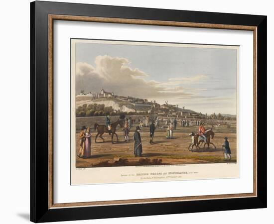 Review of the British Troops at Montmatre [Sic]-George The Elder Scharf-Framed Giclee Print