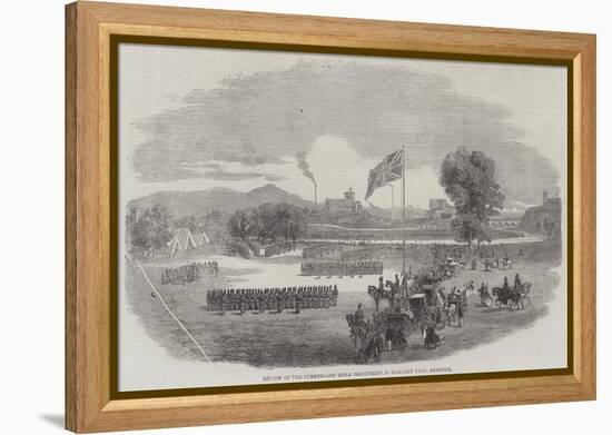 Review of the Cumberland Rifle Volunteers in Rickerby Park, Carlisle-null-Framed Premier Image Canvas