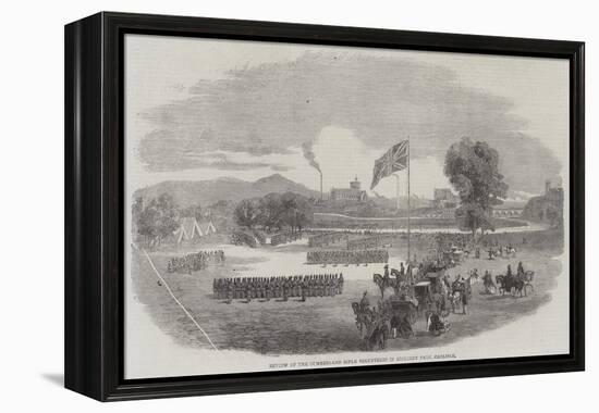 Review of the Cumberland Rifle Volunteers in Rickerby Park, Carlisle-null-Framed Premier Image Canvas