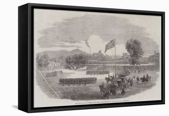 Review of the Cumberland Rifle Volunteers in Rickerby Park, Carlisle-null-Framed Premier Image Canvas