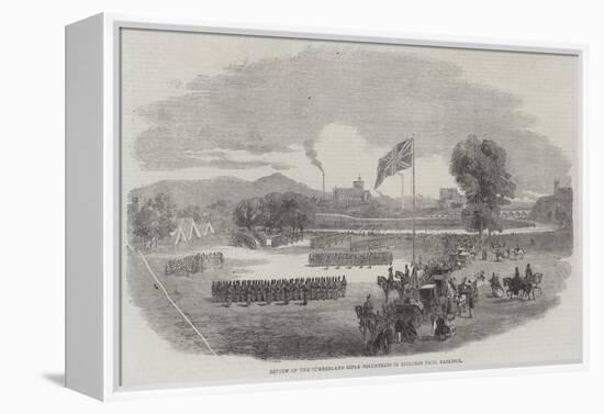 Review of the Cumberland Rifle Volunteers in Rickerby Park, Carlisle-null-Framed Premier Image Canvas