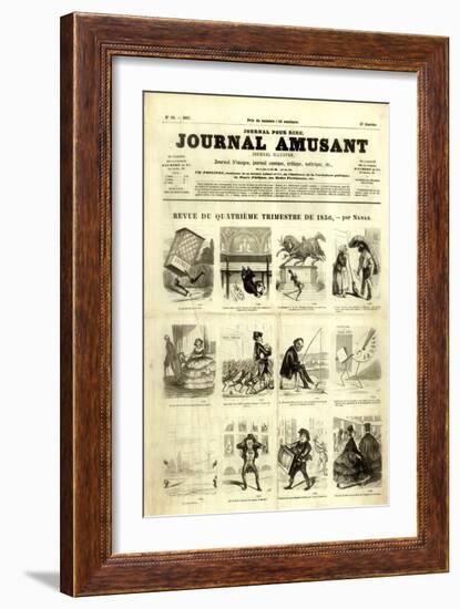 Review of the Fourth Quarter of 1856, from the 'Journal Amusant', 17 January 1857-null-Framed Giclee Print