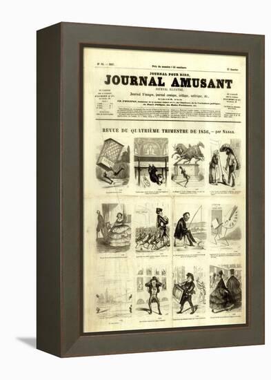 Review of the Fourth Quarter of 1856, from the 'Journal Amusant', 17 January 1857-null-Framed Premier Image Canvas