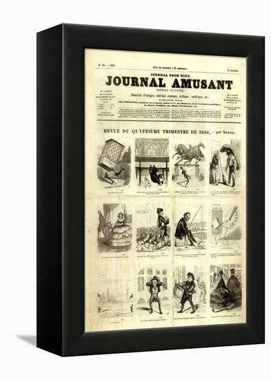 Review of the Fourth Quarter of 1856, from the 'Journal Amusant', 17 January 1857-null-Framed Premier Image Canvas