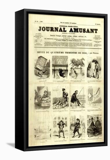 Review of the Fourth Quarter of 1856, from the 'Journal Amusant', 17 January 1857-null-Framed Premier Image Canvas