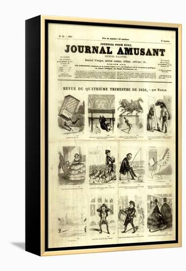 Review of the Fourth Quarter of 1856, from the 'Journal Amusant', 17 January 1857-null-Framed Premier Image Canvas