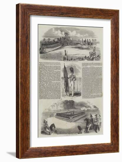 Review of the Grenadier Guards in Hyde Park-null-Framed Giclee Print