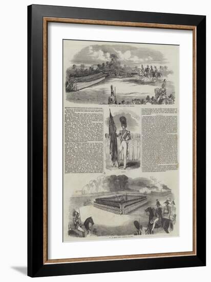 Review of the Grenadier Guards in Hyde Park-null-Framed Giclee Print