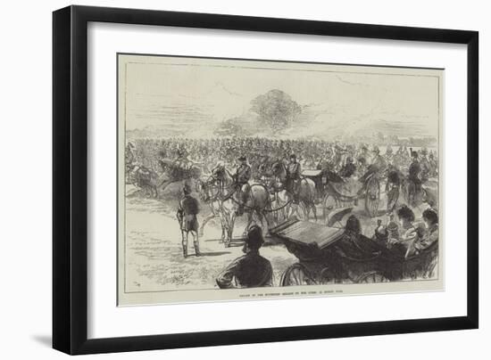 Review of the Household Brigade by the Queen, in Bushey Park-Charles Robinson-Framed Giclee Print