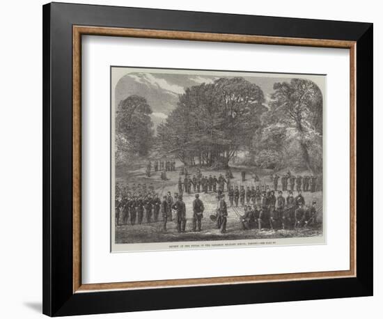 Review of the Pupils of the Canadian Military School, Toronto-null-Framed Giclee Print