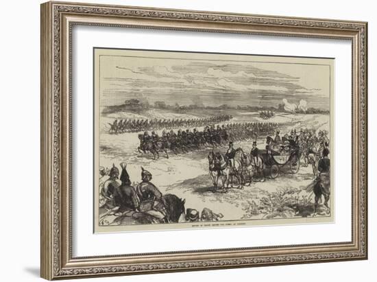 Review of Troops before the Queen, at Chobham-Charles Robinson-Framed Giclee Print