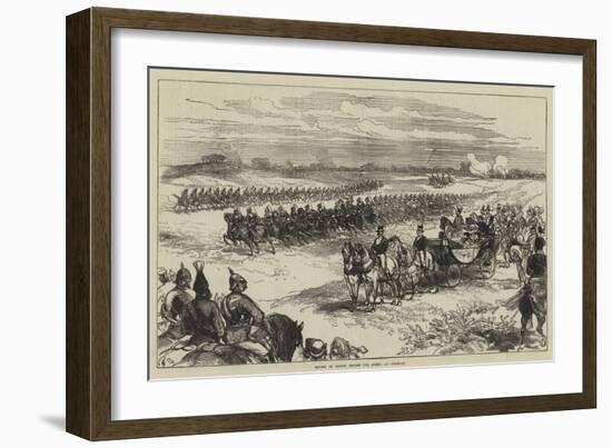 Review of Troops before the Queen, at Chobham-Charles Robinson-Framed Giclee Print