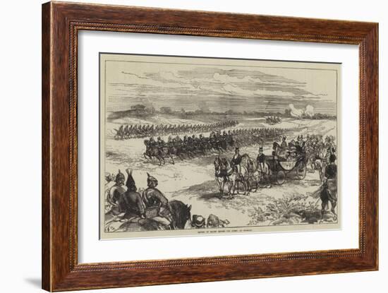 Review of Troops before the Queen, at Chobham-Charles Robinson-Framed Giclee Print