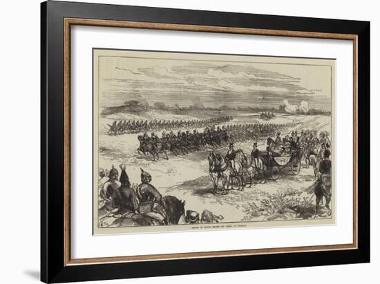 Review of Troops before the Queen, at Chobham-Charles Robinson-Framed Giclee Print