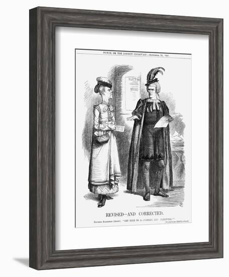 Revised-And Corrected, 1868-John Tenniel-Framed Giclee Print