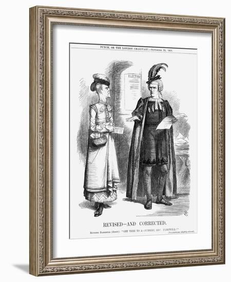 Revised-And Corrected, 1868-John Tenniel-Framed Giclee Print