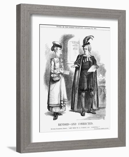 Revised-And Corrected, 1868-John Tenniel-Framed Giclee Print