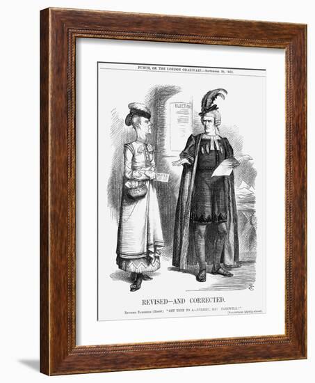 Revised-And Corrected, 1868-John Tenniel-Framed Giclee Print
