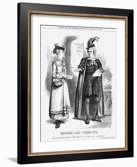 Revised-And Corrected, 1868-John Tenniel-Framed Giclee Print