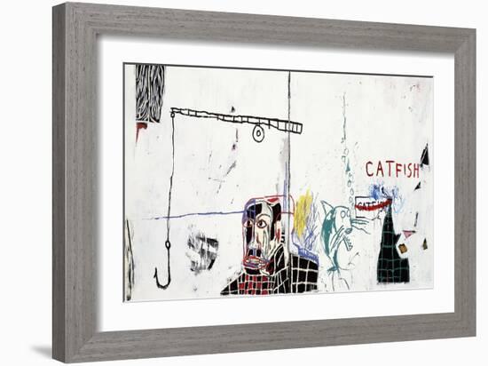 Revised Undiscovered Genius of the Mississippi Delta-Jean-Michel Basquiat-Framed Premium Giclee Print