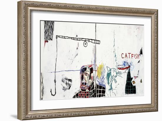 Revised Undiscovered Genius of the Mississippi Delta-Jean-Michel Basquiat-Framed Giclee Print