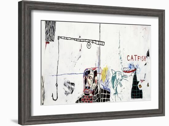 Revised Undiscovered Genius of the Mississippi Delta-Jean-Michel Basquiat-Framed Giclee Print