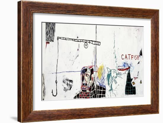 Revised Undiscovered Genius of the Mississippi Delta-Jean-Michel Basquiat-Framed Giclee Print