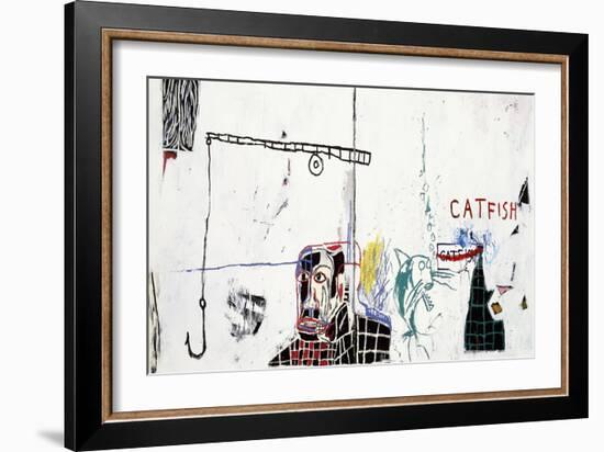 Revised Undiscovered Genius of the Mississippi Delta-Jean-Michel Basquiat-Framed Giclee Print