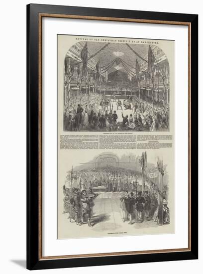 Revival of Old Christmas Festivities at Manchester-null-Framed Giclee Print