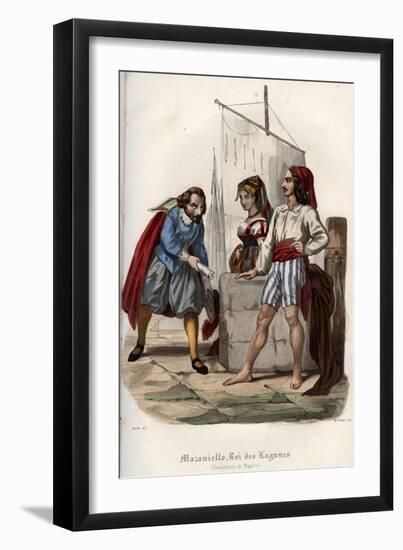 Revolt against Spanish Habsburg rule in Naples in 1647-French School-Framed Giclee Print