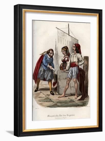 Revolt against Spanish Habsburg rule in Naples in 1647-French School-Framed Giclee Print