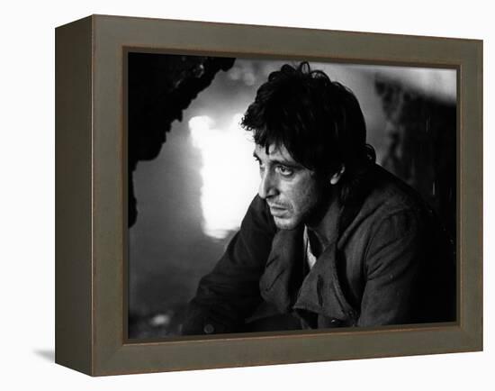 REVOLUTION by HUGHHUDSON with Al Pacino, 1985 (b/w photo)-null-Framed Stretched Canvas